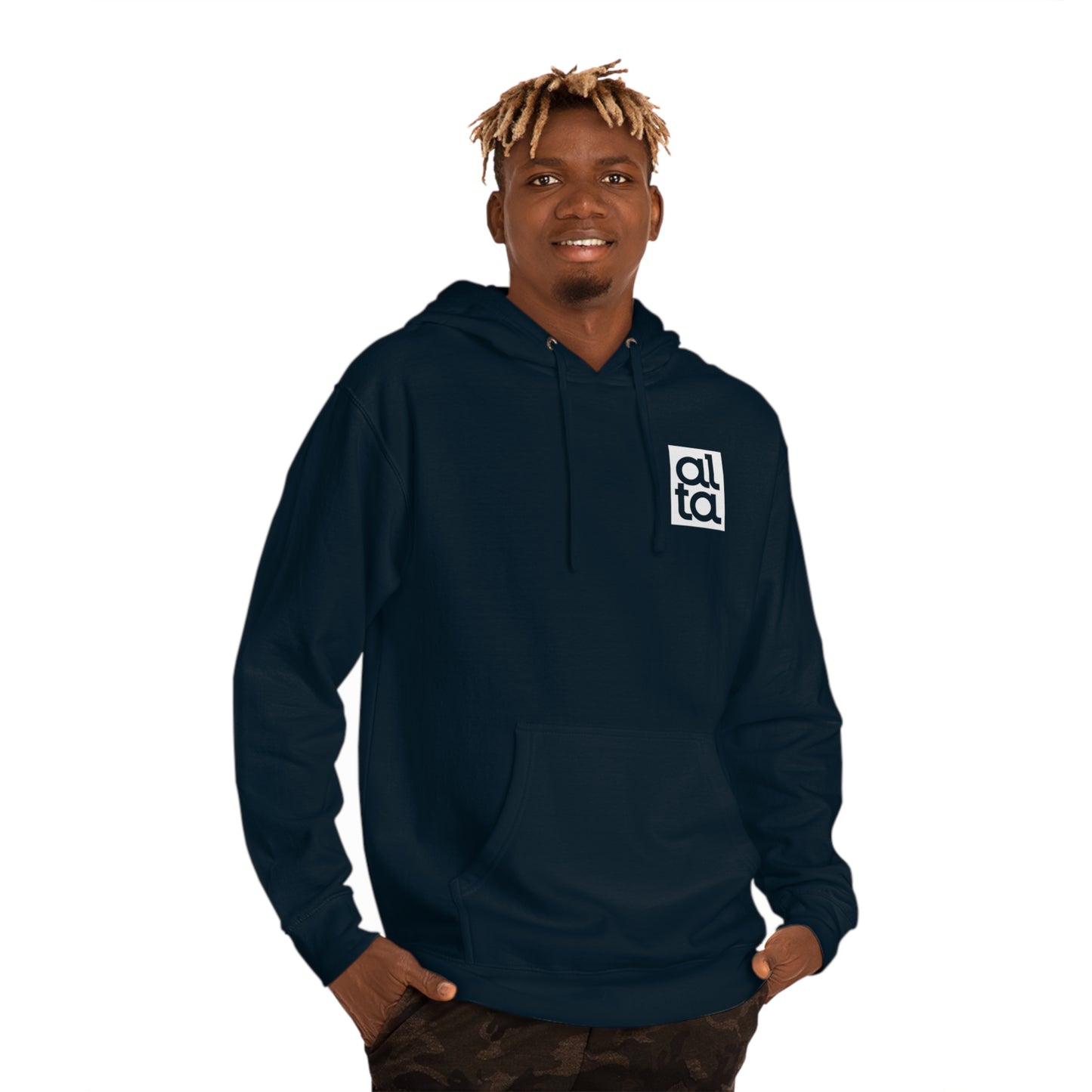 Stacked Wordmark Box Hoodie