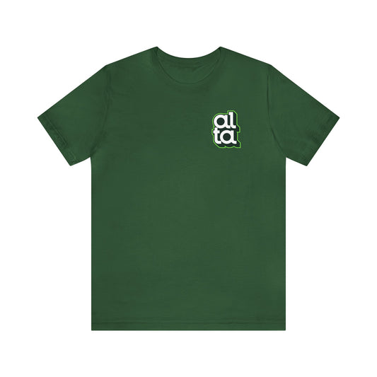 3D Stacked Wordmark Tee - Green