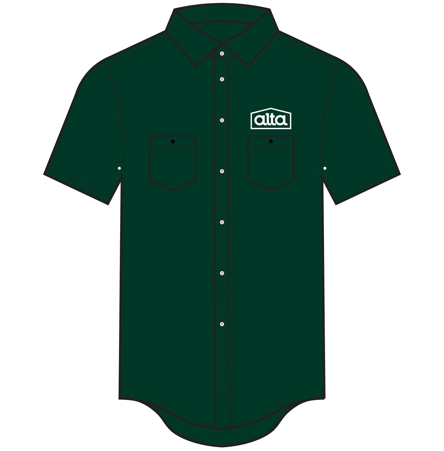 Classic T90 Tech Shirt Short Sleeve Forest Green