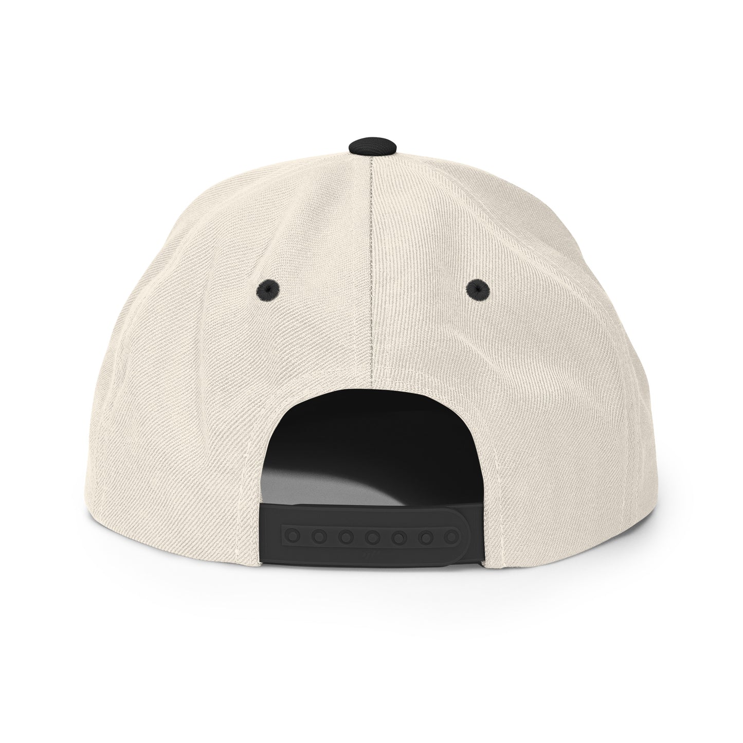 Split Block Snapback Hat - Natural/Black