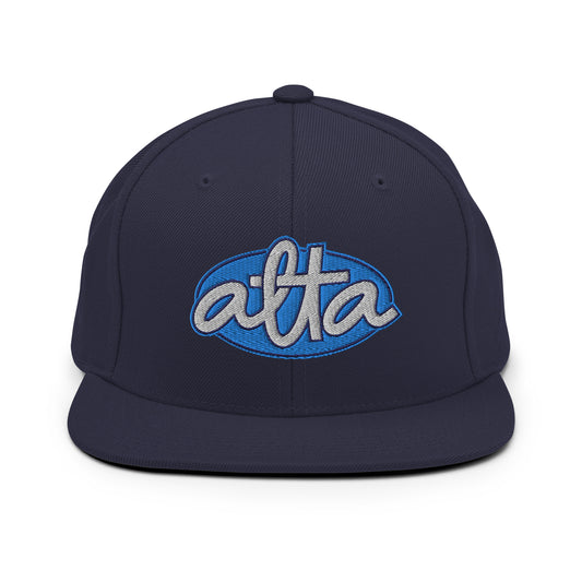 Nineties Oval Snapback Hat - Navy