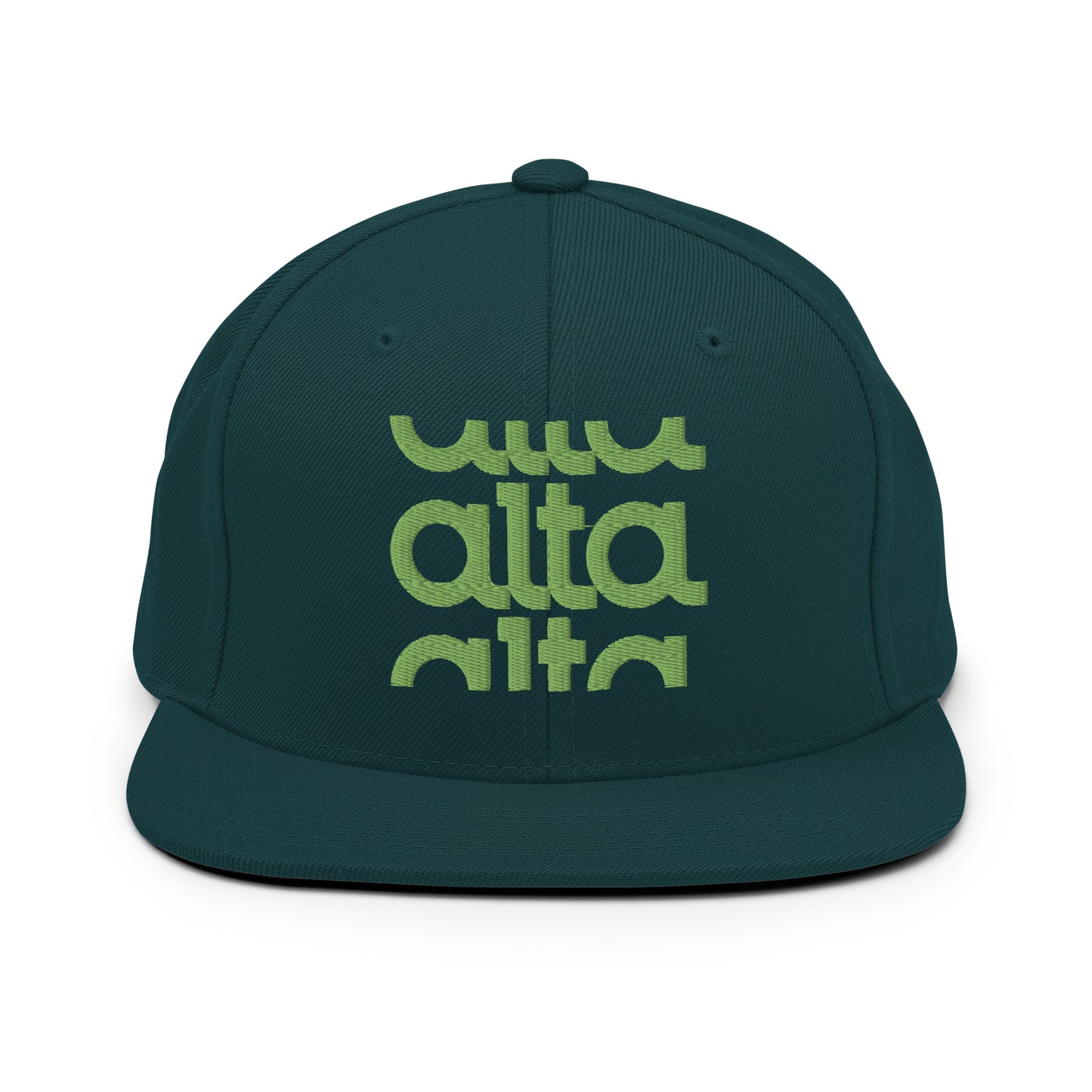 Split Snapback Hat - Green